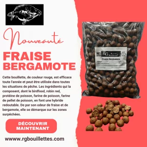 Bouillettes Fraise Bergamote www.Rgbouillettes.com - Bouillette Artisanale FRANÇAISE - RG Bouillettes