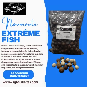 Bouillettes extrême fish www.rgbouillettes.com - Bouillette Artisanale FRANÇAISE - RG Bouillettes