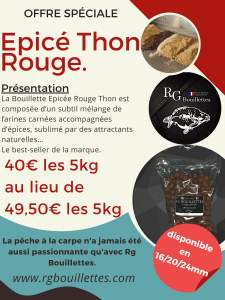 Promotion Epicé Rouge Thon www.rgbouillettes.com - Bouillette Artisanale FRANÇAISE - RG Bouillettes