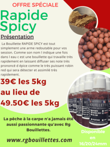 Promo Rapide Spicy - www.rgbouillettes.com